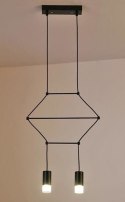 Lampa wisząca LINEA-2 czarna 35 cm