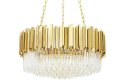 Lampa wisząca IMPERIAL GOLD 80 - stal, kryształ