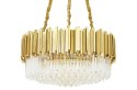 Lampa wisząca IMPERIAL GOLD 80 - stal, kryształ