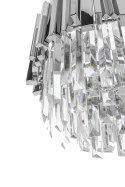 Lampa wisząca IMPERIAL LONG SILVER 90 - stal, kryształ