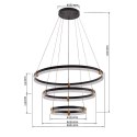 Plum 3 lampa wisząca czarna Light Prestige