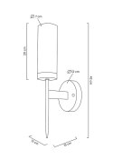 MOOSEE lampa ścienna TORCH złota