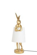 KARE lampa stołowa RABBIT 50 cm złota / biała