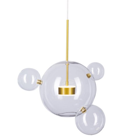 Lampa wisząca BUBBLES 3+1 LED złota 3000K