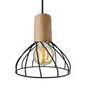 Lampa wisząca Moderno 1xGU10 czarno/brązowa LP-1221/1P S BK Light Prestige