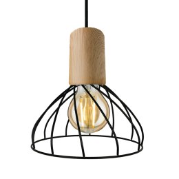 Lampa wisząca Moderno 1xGU10 czarno/brązowa LP-1221/1P S BK Light Prestige