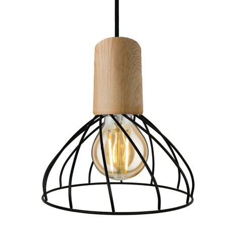 Lampa wisząca Moderno 1xGU10 czarno/brązowa LP-1221/1P S BK Light Prestige