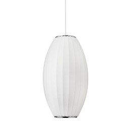 Lampa wisząca SILK BARREL biała 50 cm