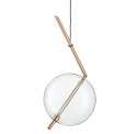 Lampa wisząca AMORE - 1 LED złota 24 cm