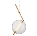 Lampa wisząca AMORE - 1 LED złota 24 cm