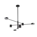 Lampa wisząca CLEX - 6P LED czarna 100 cm