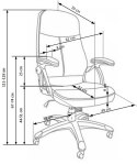 EDISON fotel gabinetowy czarny