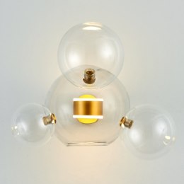 Lampa ścienna BUBBLES -3+1W LED złota 3000 K