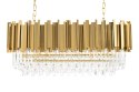 Lampa wisząca IMPERIAL LONG GOLD 90 - stal, kryształ