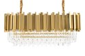 Lampa wisząca IMPERIAL LONG GOLD 90 - stal, kryształ