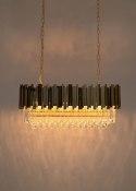 Lampa wisząca IMPERIAL LONG GOLD 90 - stal, kryształ