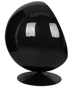 Fotel BALL BLACK niebieski