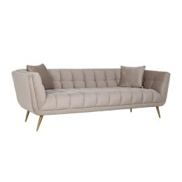 RICHMOND sofa HUXLEY KHAKI - welur, szczotkowane złoto