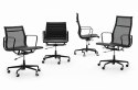 Fotel biurowy AERON PRESTIGE PLUS czarny - skóra naturalna, aluminium