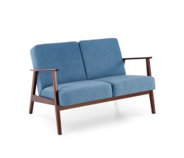 MILANO 2S sofa - niebieski tap. Castel 74