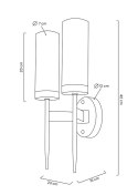 MOOSEE lampa ścienna TORCH TWIN złota