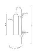 MOOSEE lampa ścienna SLACK złota / biała