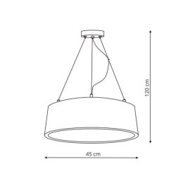 Malaga wisząca czarna Light Prestige