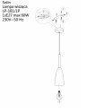 Lampa wisząca Solin 1 czarna 1xE27 Light Prestige