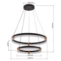 Plum 2 lampa wisząca czarna Light Prestige