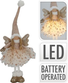 Figurka dekoracyjna Aniołek 50cm LED beżowy