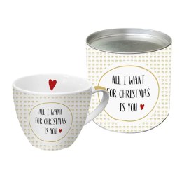 All i want for Christmas Kubek Porcelanowy w Ozdobnej Puszce 350 ml