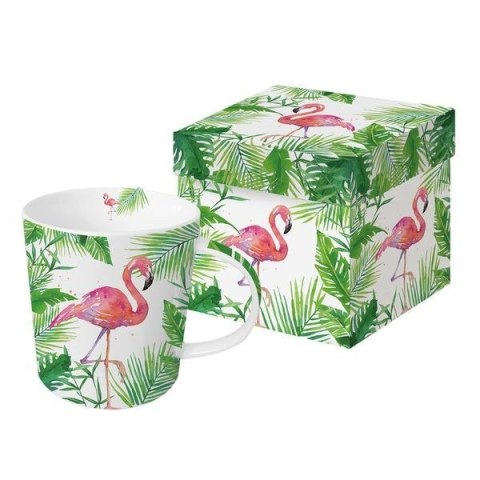 Tropical Kubek w pudełku Flamingo 350ml