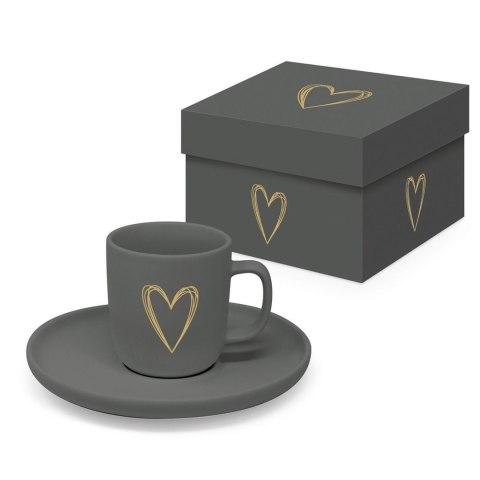 Czyste Serce Filiżanka Porcelanowa Espresso w Ozdobnym Pudełku 90 ml