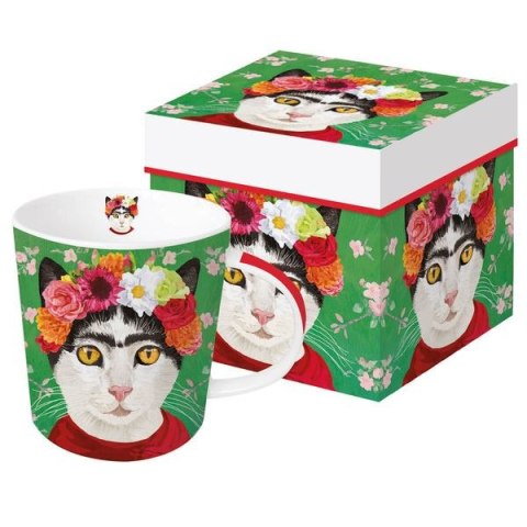 Kot Frida Kubek Porcelanowy w Ozdobnym Pudełku 350