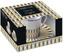 MAGIC CUP Filiżanka z podstawkiem 120ml żółto-szar