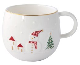 Magia Świąt Bałwanek Kubek Porcelanowy w Ozdobnym Pudełku 400 ml