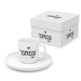 Miłośnik Espresso Filiżanka Porcelanowa w Ozdobnym Pudełku 90 ml