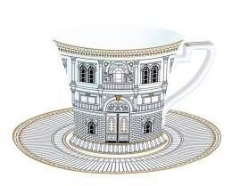 Palazzo Filiżanka Porcelanowa ze Spodkiem w Ozdobnym Pudełku 200 ml