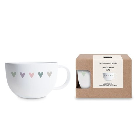 Serca filiżanka -kubek Porcelanowy duży 550ml