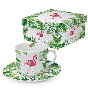 T. Flamingo Filiżanka z talerzykiem 200ml