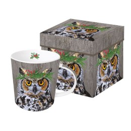 Winter Berry Owl Kubek w pudełku