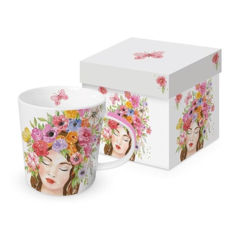 Wiosna Kubek Porcelanowy w Ozdobnym Pudełku 350 ml