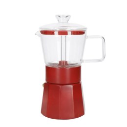 La Cafetière Szklany Ekspres do Kawy Verona Czerwony 290 ml