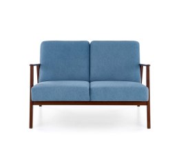 MILANO 2S sofa - niebieski tap. Castel 74