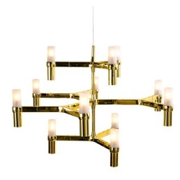 Lampa wisząca CANDLES-12A złota 75 cm