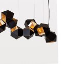 Lampa wisząca NEW GEOMETRY-14 czarno złota 142 cm