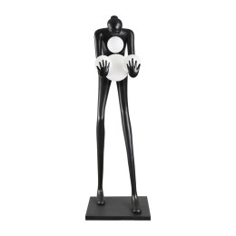 Lampa podłogowa WOMAN-2 BLACK czarna 190 cm