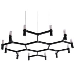 Lampa wisząca CANDLES-12B czarna 106 cm