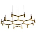 Lampa wisząca CANDLES-12B złota 106 cm