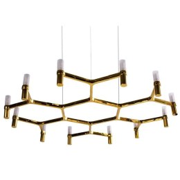 Lampa wisząca CANDLES-12B złota 106 cm